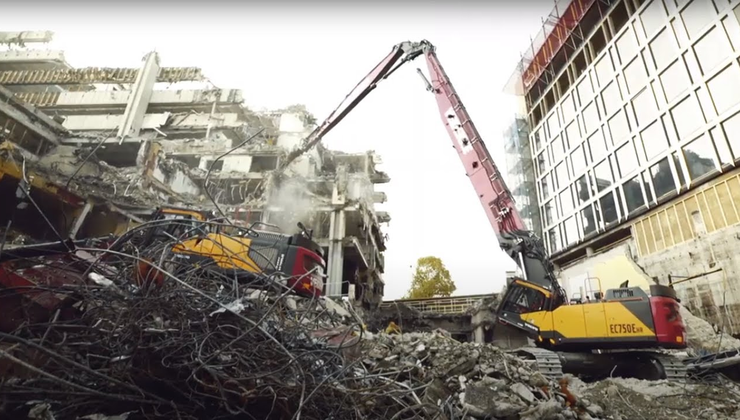 Product video EC750EHR, high reach demolition