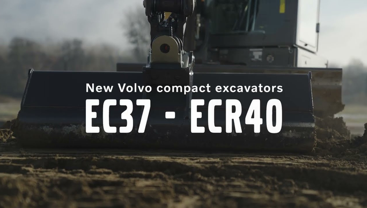 Experience Power and Comfort of the new Volvo EC37 & ECR40: The Ultimate 4-Ton Compact Excavators.