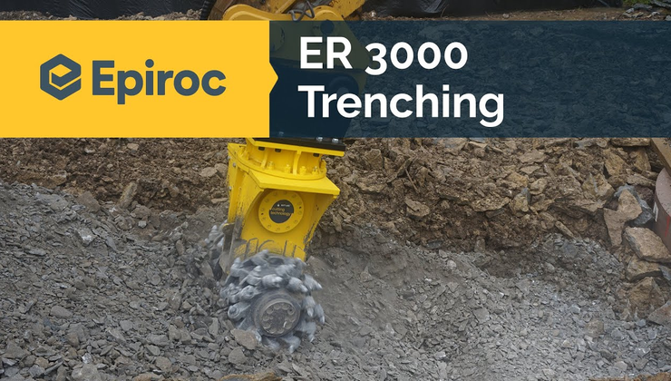 Drum cutter ER 3000 trenching